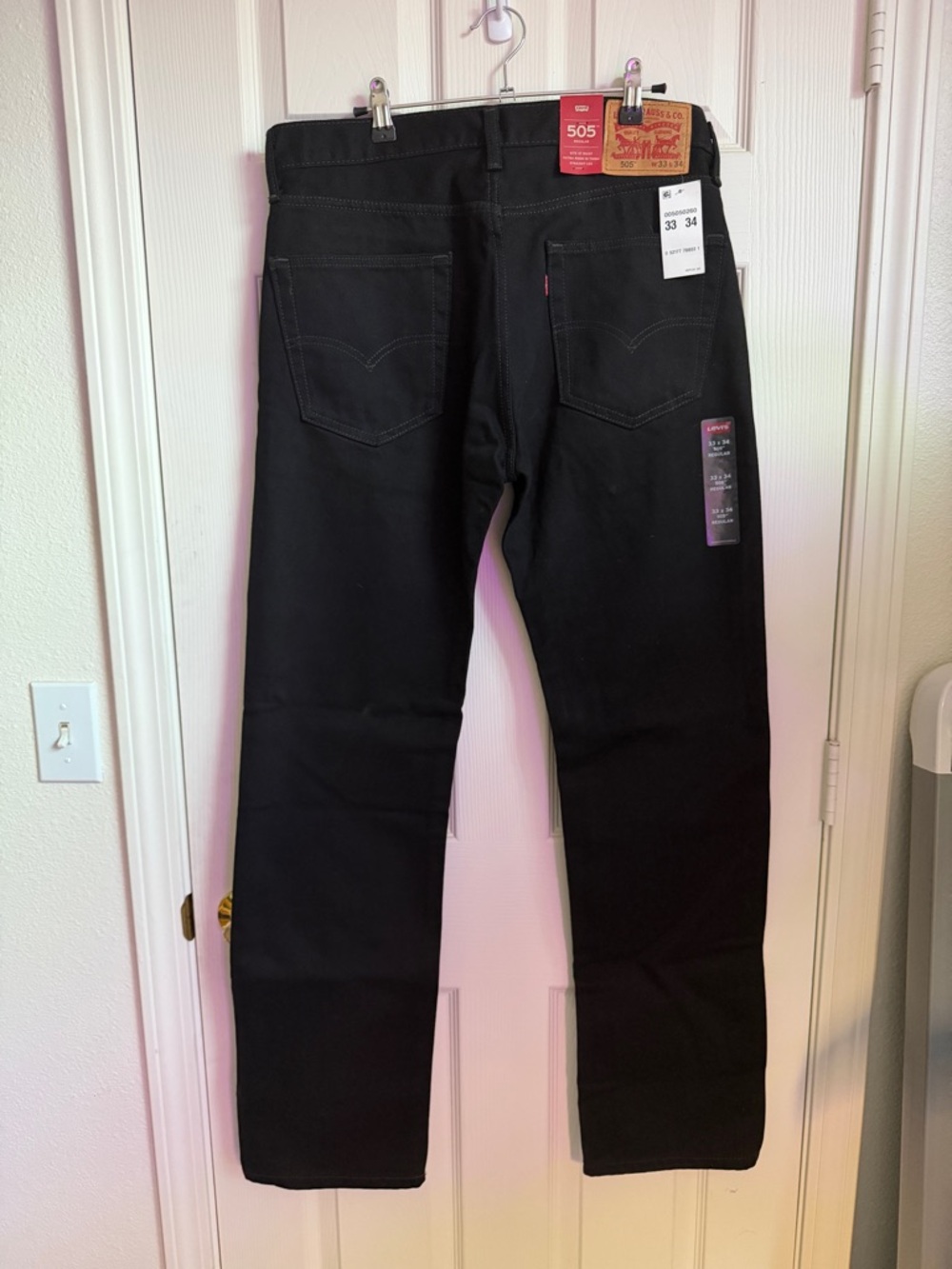 Levi's Black Men's Straight Jeans - 505 Style